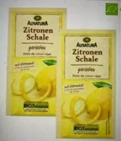 Mängden socker i Zitronenschale gerieben