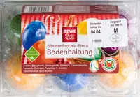 Mängden socker i 6 bunte Brotzeit-Eier aus Bodenhaltung