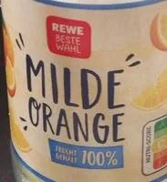 Mängden socker i Milde Orange