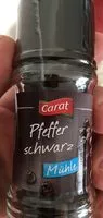 Mängden socker i Pfeffer schwarz Mühle