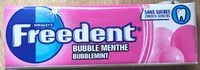 Mängden socker i Chewing gum Bubble Menthe