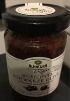 Mängden socker i Bruschetta schwarze olive