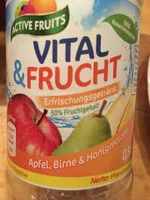 Mängden socker i Vital & Frucht Apfel, Birne & Honigmelone