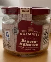 Mängden socker i Bauernfrühstück