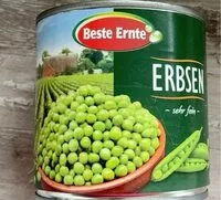 Mängden socker i Erbsen ~ sehr fein