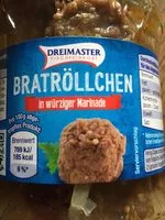 Mängden socker i Bratröllchen in würziger Marinade