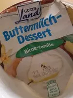 Mängden socker i Buttermilch Dessert Birne-Vanille