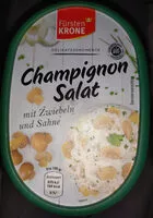 Mängden socker i Champignon Salat mit Zwiebeln und Sahne