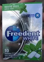Mängden socker i Freedent White Menthe Verte