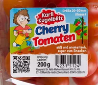 Mängden socker i Cherry Tomaten