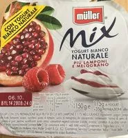 Mängden socker i Mix yogurt lamponi melograno