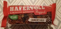 Mängden socker i Hafervoll Flapjack Cranberry Kakao