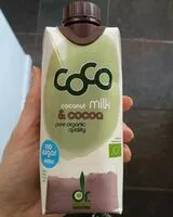 Mängden socker i Coconut milk and cocoa