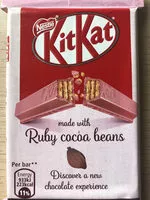 Mängden socker i Kit kat ruby cocoa beans