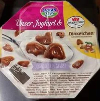 Mängden socker i Unser Joghurt und Dinkelchen mit Vollmilchschokolade