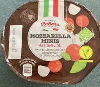 Mängden socker i Mozarella minis