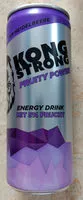 Mängden socker i Energy Drink Fruity Power Typ Heidelbeere