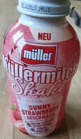Mängden socker i Müllermilch Shake - Sunny-Strawberry-Geschmack