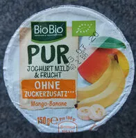 Mängden socker i PUR Joghurt Mild & Frucht - Mango-Banane