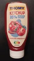 Mängden socker i Ketchup 35% weniger Zucker