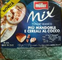 Mängden socker i Muller Mix