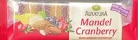 Mängden socker i Mandel Cranberry Fruchtschnitte