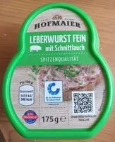 Mängden socker i Leberwurst Fein mit Schnittlauch