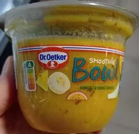 Mängden socker i Smoothie bowl Mango Ananas Banane