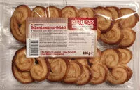 Mängden socker i Blätterteig Schweineohren-Gebäck