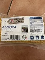 Mängden socker i Zuckermais