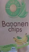 Mängden socker i Clasen Bio Bananen Chips, Banane