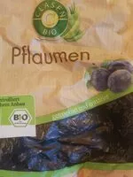 Mängden socker i Pflaumen getrocknet und entsteint