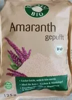 Mängden socker i Amaranth gepufft