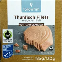 Mängden socker i Thunfisch Filets, in eigenem Saft, von Hand geangelt