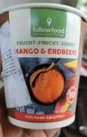 Mängden socker i Sorbet mangue fraise