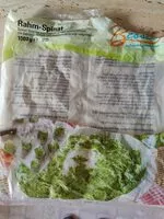 Mängden socker i Rahm-Spinat