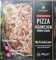 Mängden socker i Pizza Hähnchen Döner Kebab