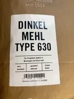 Mängden socker i Mehl, Dinkel backstark