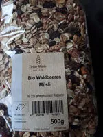 Mängden socker i Bio Waldbeeren Müsli