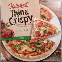 Mängden socker i Italissimo Thin & Crispy Caprese