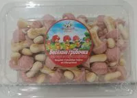 Mängden socker i Весёлые грибочки В глазури со вкусом клубникиn