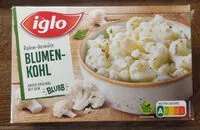 Mängden socker i Rahm-Gemüse Blumenkohl