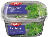 Mängden socker i 8 Kräuter - streufähig und fein gehackt