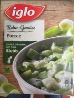 Mängden socker i Rahm-Gemüse Porree