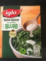 Mängden socker i Rahm-Spinat