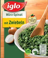 Mängden socker i Würz-Spinat mit Zwiebeln