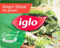 Mängden socker i Junger Spinat