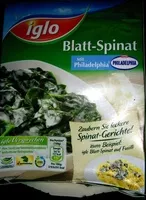 Mängden socker i Blatt-Spinat mit Philadelphia