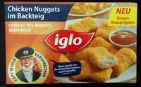 Mängden socker i Chicken Nuggets im Backteig