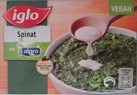Mängden socker i Spinat mit alpro